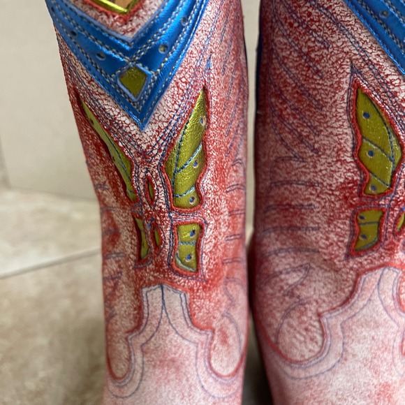 Old Gringo Ladies MARIPOSA LOCA Western‎ Boots ONLY TRIED ON INSIDE!   Euc - Picture 4 of 16